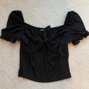 Black Tie Crop Top